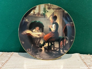 Farfurie Decorativă de Colecție   "Das jüngste Geschwisterchen" (Cel mai mic frățior)