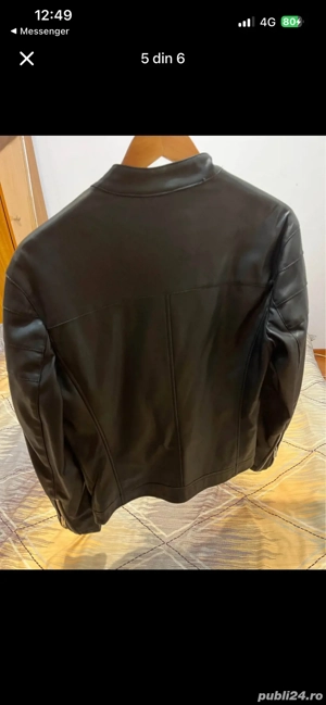 Geaca Piele ,Barbat -zara 