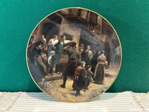 Farfurie de Colecție Hutschenreuther    Das Tagesgespräch    Bradex 1991