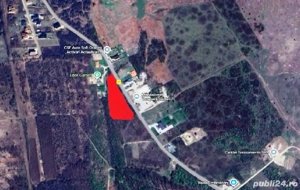 Teren intravilan 5340 mp triplu frontstradal cu asfalt intravilan Paleu - imagine 5