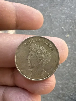 moneda de colectie REGINA MARIA + bonus