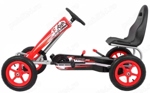 GO Kart cu pedale, Kinderauto F8-1, roti Gonflabile de 10 inch - imagine 4