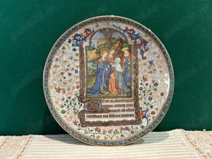 Farfurie de Colecție Maria visita Elisabetta   Fontana dei Medici   Bradex