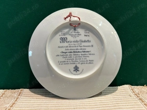 Farfurie de Colecție Maria visita Elisabetta   Fontana dei Medici   Bradex - imagine 2