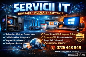 Repar Instalez windows(pc,laptop) si servicii web,magazine online
