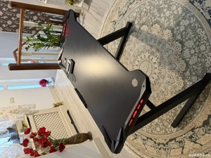 Birou gaming negru 120x60