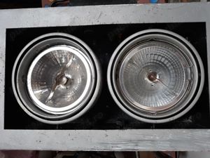 Lampă halogen dubla casetă tavan