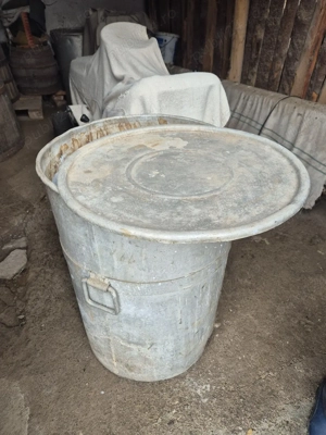 butoaie din aluminiu cu capac de 150l