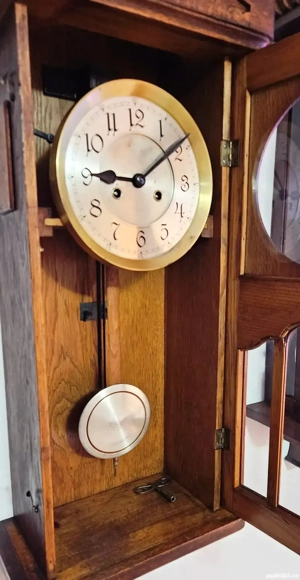 Ceas de perete cu pendula Friedrich Mauthe  - Sohn - imagine 4