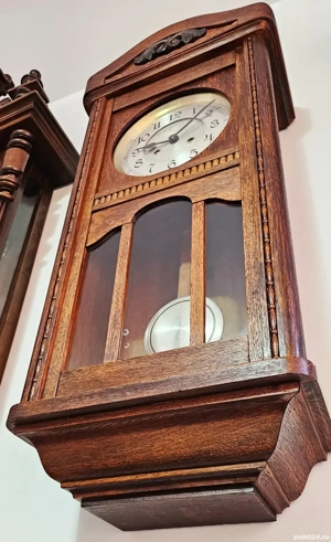 Ceas de perete cu pendula Friedrich Mauthe  - Sohn - imagine 3