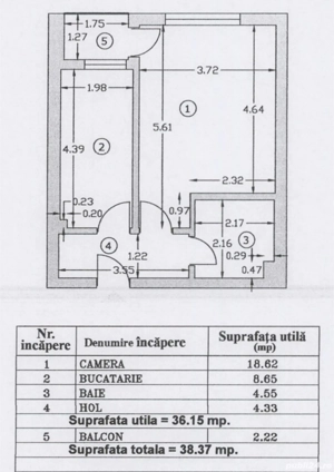 Garsoniera | Iuliu Maniu | Metrou Pacii | Bloc nou - imagine 6