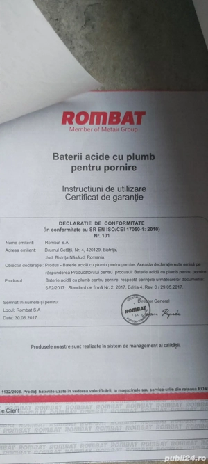 Baterie auto garantie 3 luni  - imagine 3