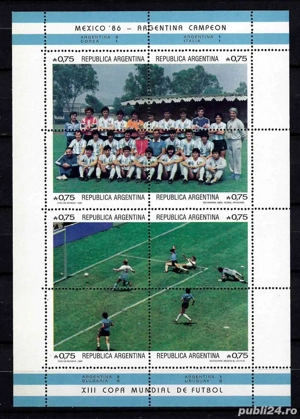 Timbre fotbal maradona nestampilate - imagine 2