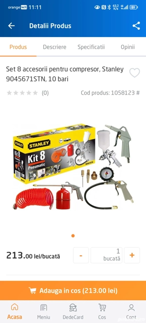 Compresor STANLEY nou 