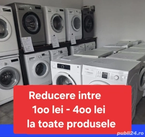 Masini de spalat rufe automate import Germania.  Reducere 1oo lei - 4oo lei. 