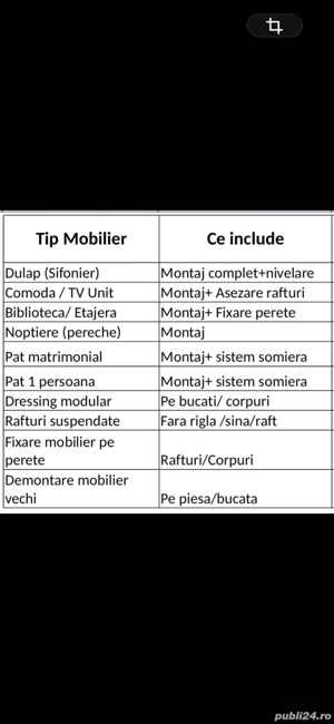 Servicii montaj mobilier ARAD