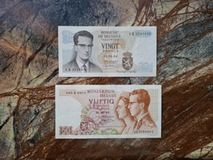 Lot 2 bancnote Belgia