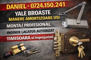Montari Yale Broaste Manere Lacatus Reparatii Usi Timisoara - imagine 2