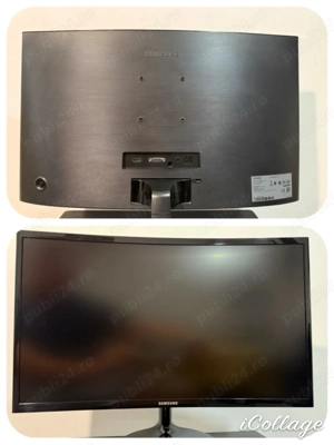 Monitor SAMSUNG curbat Gaming 24" impecabilca nou 1920x1080 60 HZ  - imagine 4