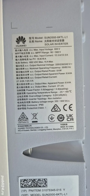 invertor huawei 6 kw. - imagine 3