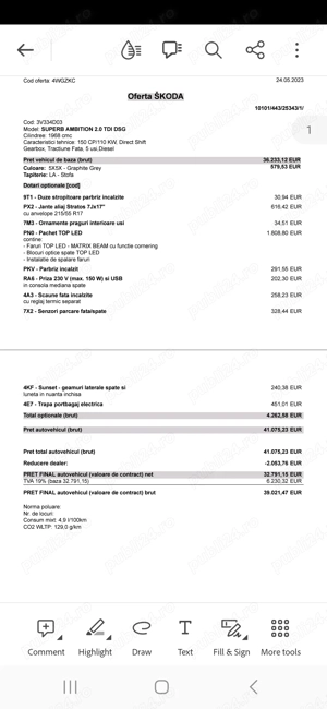 2024 Skoda Superb 3 Ambition 2.0 TDI Matrix 37 mii km - imagine 7