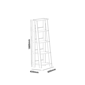 Biblioteca deschisa alba din MDF!