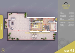 Metrou - Pallady- Titan - Ap. 2 Cam cu TERASA 192 mp - Finalizat- cu Bonus loc de parcare