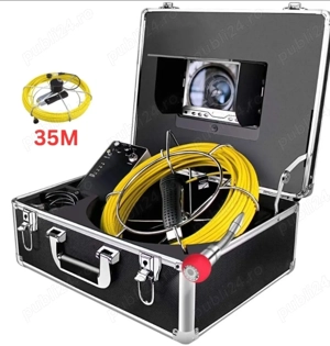 Cameră video profesională pentru inspecție conducte   filmare HD   30 m