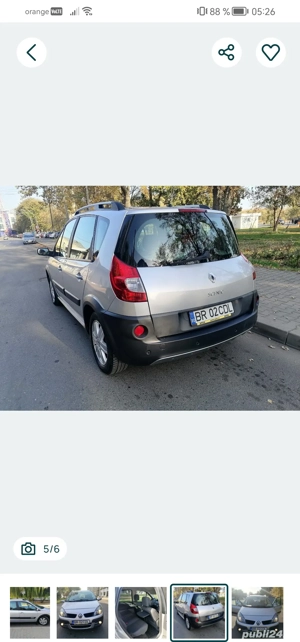 Vând Renault Scenic Conquest 1,9 dci  an 2008 - imagine 2