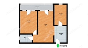Apartament cu 3 camere decomandate in zona Doamna Stanca Sibiu - imagine 6
