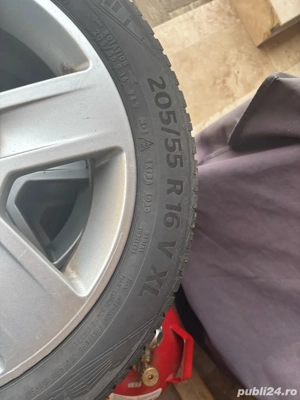 jante  cu cauciucuri continental aproale noi205/55/16 wv skoda audi