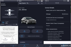 Ford Kuga-Vignale,FullHybrid,190CP,Euro 6,full-option,11-2022,4x4,eCVT,motor aspirat pe lant,65k km - imagine 8