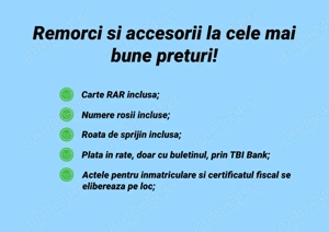 Remorcă Auto REPO RRS PRO DUO 2355 x 1240 x 350 mm dublu-ax 750 kg. - imagine 4