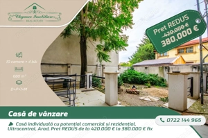 Casă individuală cu potențial comercial și rezidențial, Ultracentral, Arad