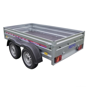 Remorcă Auto REPO RRS PRO DUO 2355 x 1240 x 350 mm dublu-ax 750 kg.