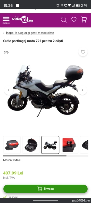 portbagaj scuter motocicleta  - imagine 3