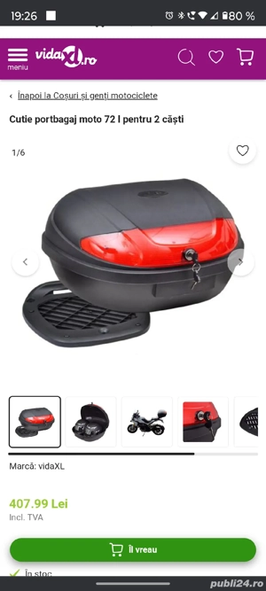 portbagaj scuter motocicleta 