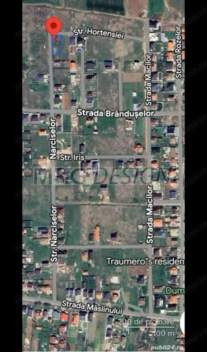 Sanandrei teren de vanzare 800 mp 2 fronturi stradale comision 0
