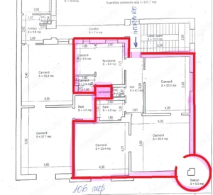 De închiriat apartament 3 camere   Piața 700- 2539 - imagine 17