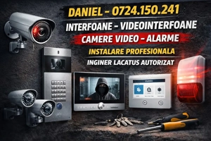 INSTALARE AUTORIZATA Camere Video de Supraveghere Interfoane Alarme 