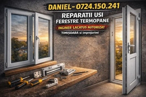 Reparatii Reglaje Usi Ferestre Termopan Lacatus Timisoara - imagine 5