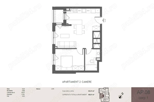 Apartament cu 2 camere, finisat, zona Somesului - imagine 9