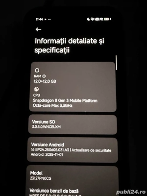 Telefon xiaomi 14 528+16 gb memeori 24 gb ram