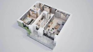 Apartament  de vanzare 2 camere ansamblu rezidential nou - imagine 2