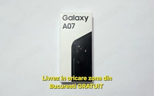 SAMSUNG A07 Black Nou Cutie Sigilata Garantie 24 luni