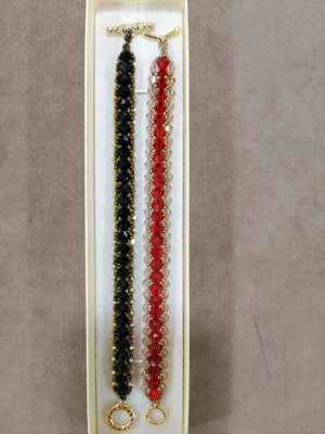 Brățară Handmade   Cristale Biconice & Mărgele Japoneze