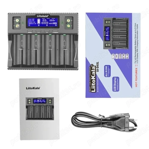Incarcator LiitoKala Lii D4XL  4 sloturi LCD Li-Ion  NiMH  LiFePO4 - imagine 4