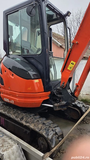 Miniexcavator Kubota u25  - imagine 8