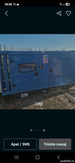 Vând Generator 220kva Model SDMO JOHN DEERE