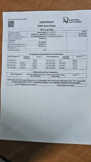 Renault master 2017 de 10 europaleti - imagine 5